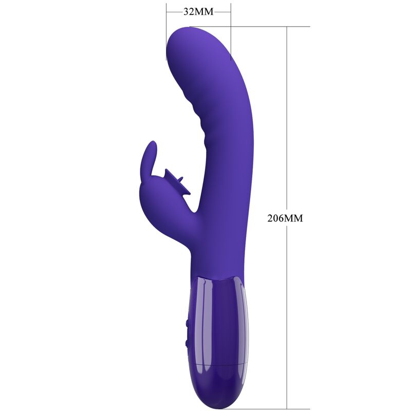 Vibromasseur Rabbit Cerberus Youth Violet - Pretty Love - PRETTY LOVE YOUTH