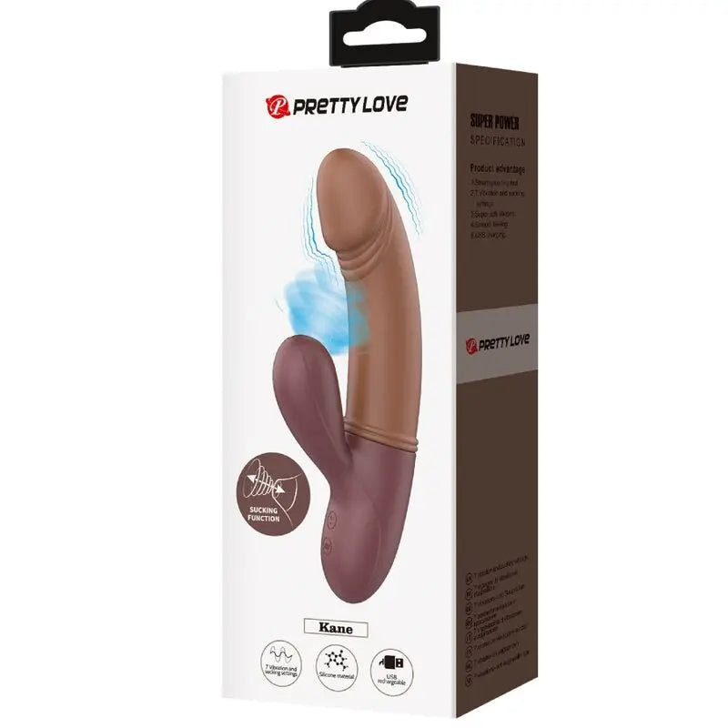 Vibromasseur Pretty Love Kane Point G Aspiration Marron - Pretty Love - PRETTY LOVE FLIRTATION