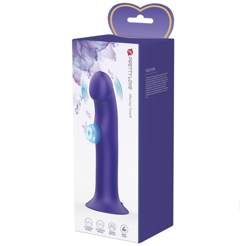 Gode Vibrant Murray Youth Violet Rechargeable - Pretty Love - PRETTY LOVE LED