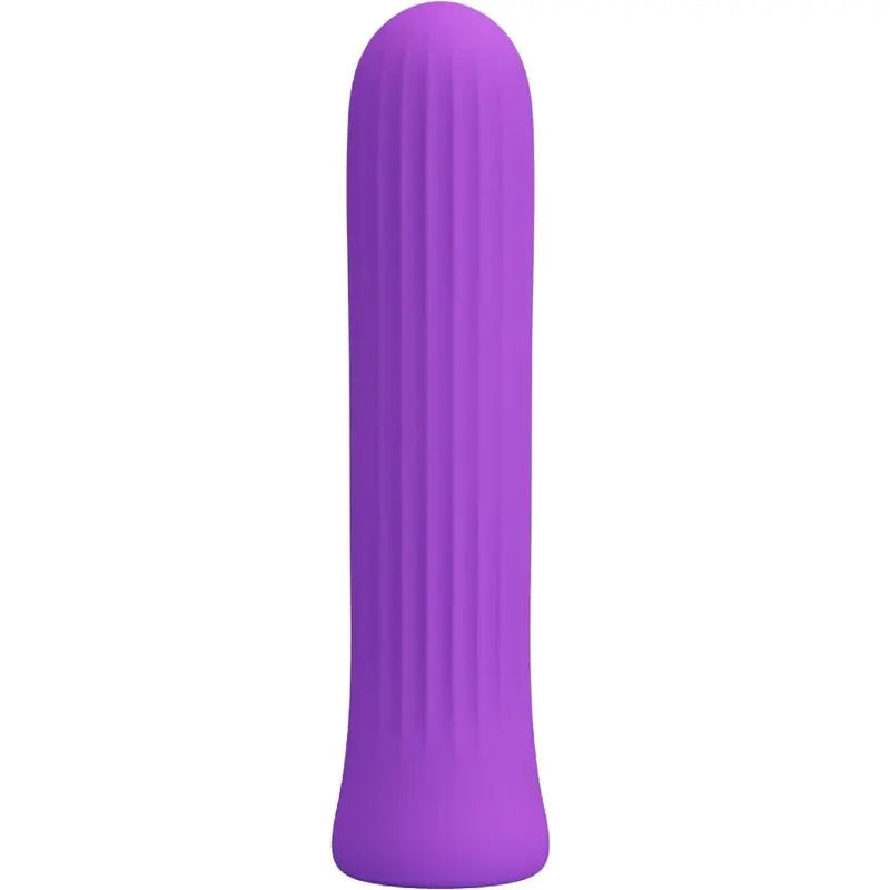 Pretty Love Mini Vibromasseur Blanche avec 12 Modes de Vibrations en Silicone Violet