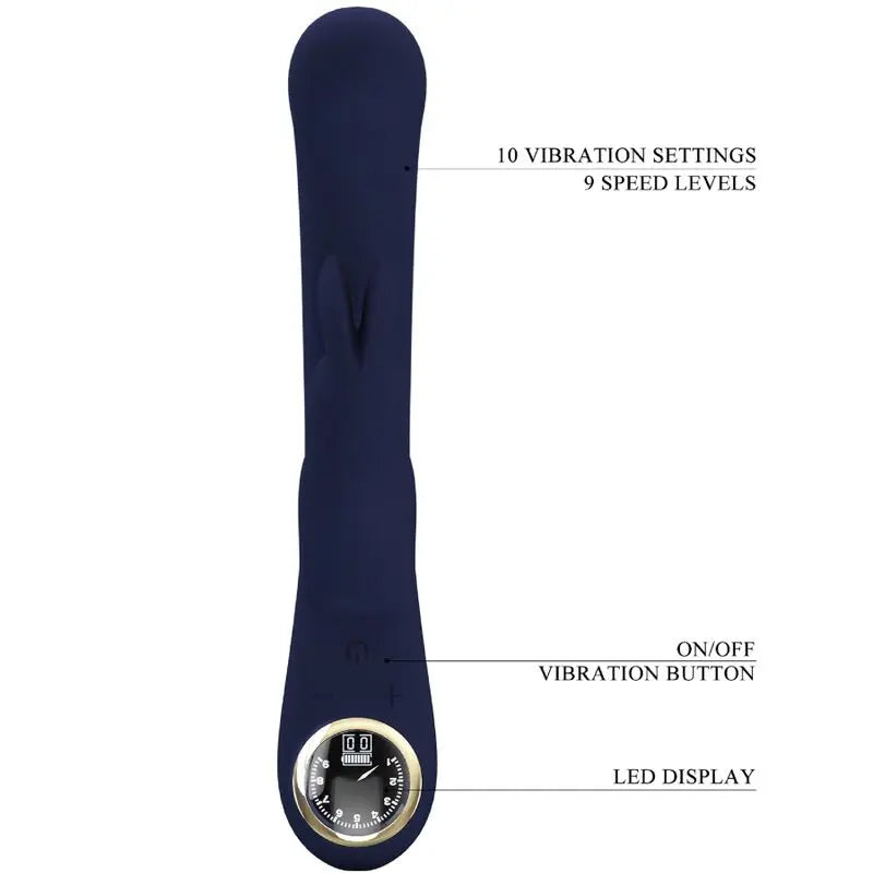 Pretty Love – Vibromasseur Rabbit Étanche et Rechargeable Bleu