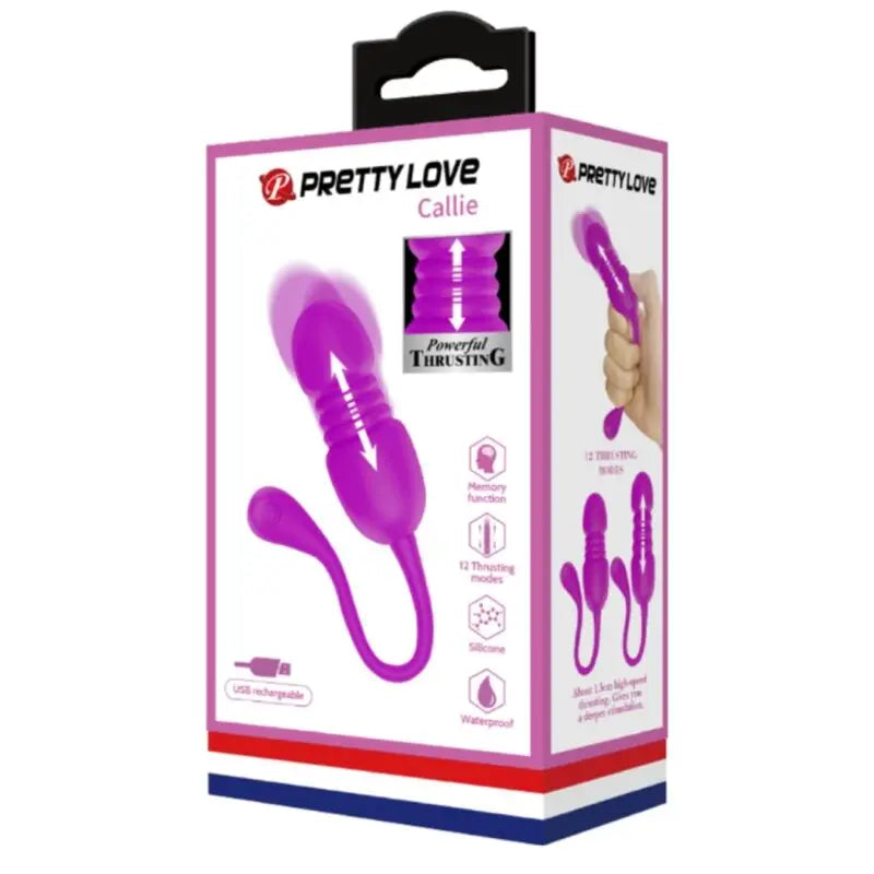 Pretty Love – Oeuf vibrant Rechargeable en Silicone – Violet