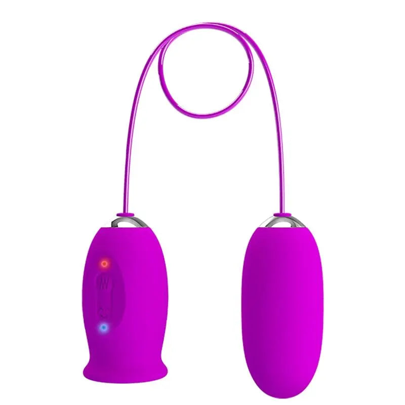 Pretty Love – Oeuf vibrant de poche avec stimulateur effet léchage – Rose