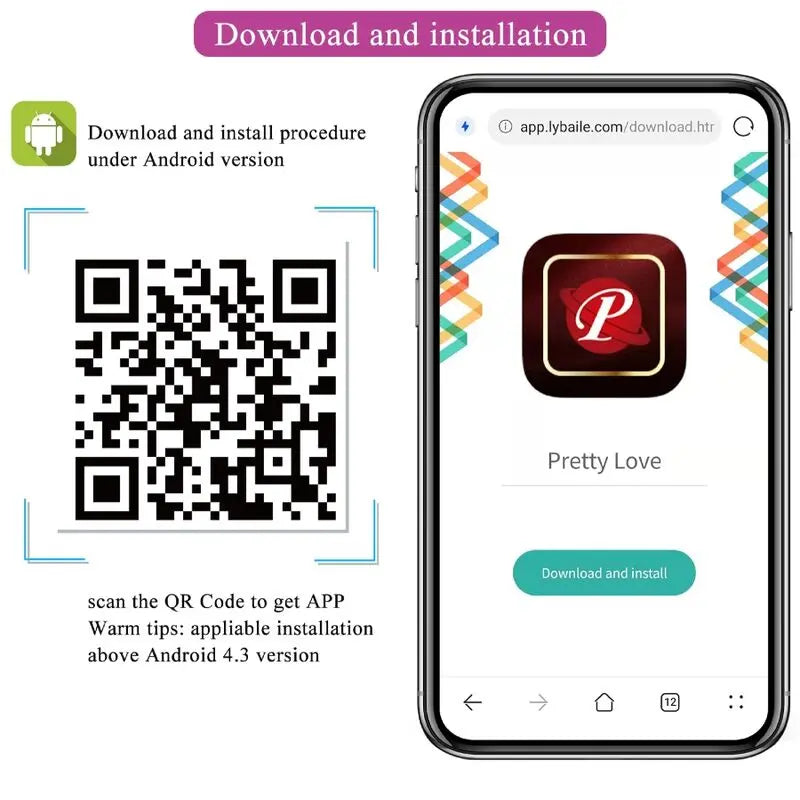 Pretty Love – Oeuf vibrant connecté contrôle smartphone – Fuschia