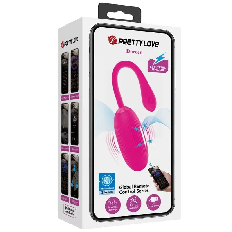 Pretty Love – Oeuf vibrant connecté contrôle smartphone – Fuschia