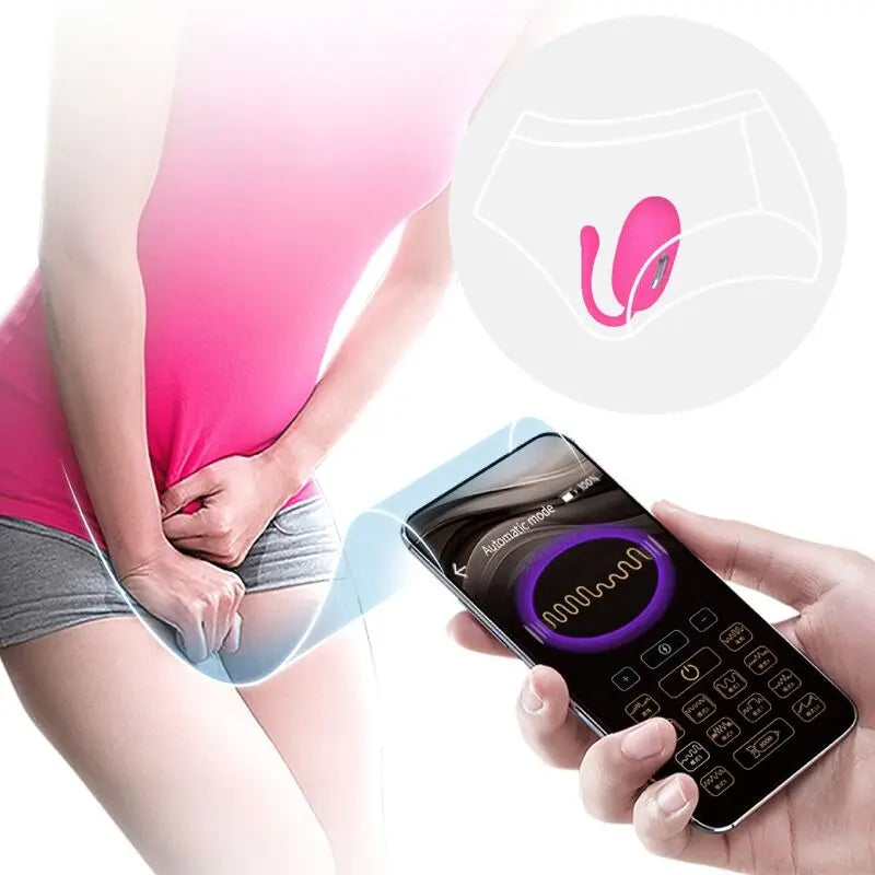 Pretty Love – Oeuf vibrant connecté contrôle smartphone – Fuschia