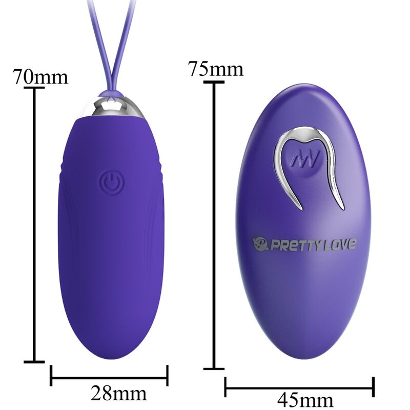 Pretty Love – Oeuf vibrant avec télécommande Jenny Youth – Violet