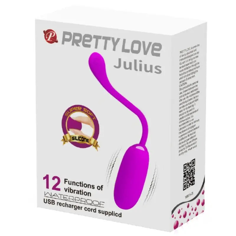 Pretty Love – Oeuf Vibrant Étanche en silicone Julius – Violet