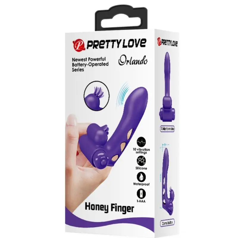Stimulateur Doigt Orlando Violet - Pretty Love - PRETTY LOVE MALE
