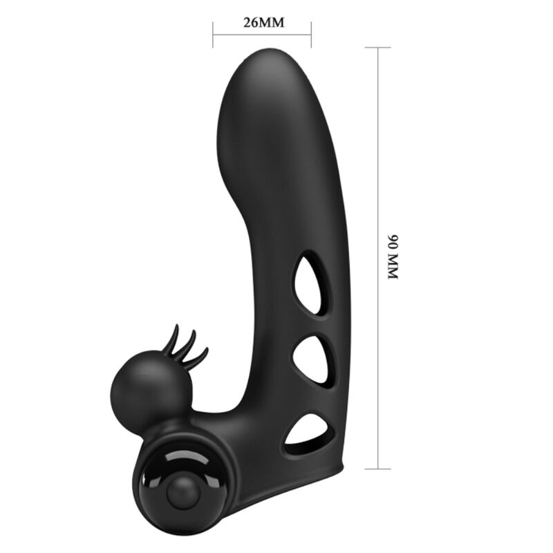 Vibromasseur à Doigt Orlando Noir - Pretty Love - PRETTY LOVE MALE