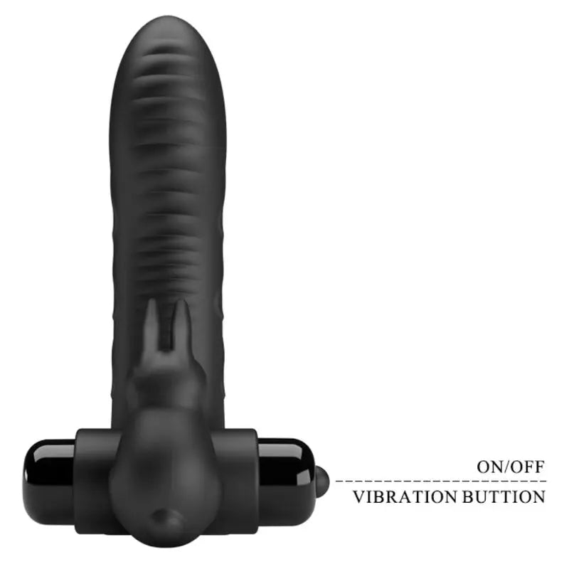 Stimulateur Doigt Vibrant Lapin Vance Noir - Pretty Love - PRETTY LOVE MALE