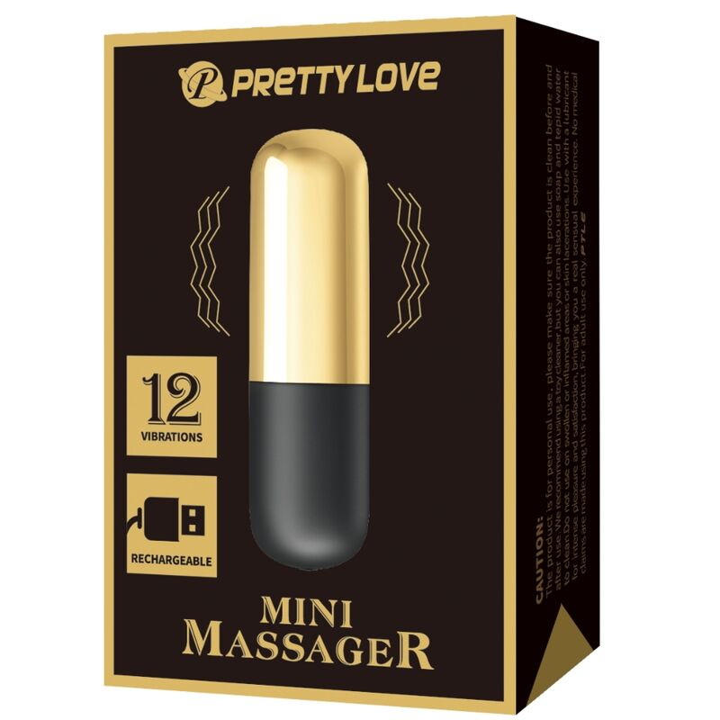 Stimulateur Bullet Rechargeable Doré - Pretty Love