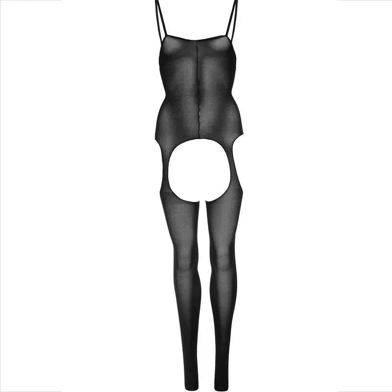 Bodystocking Avec Bretelles Noir Taille Unique - Leg Avenue