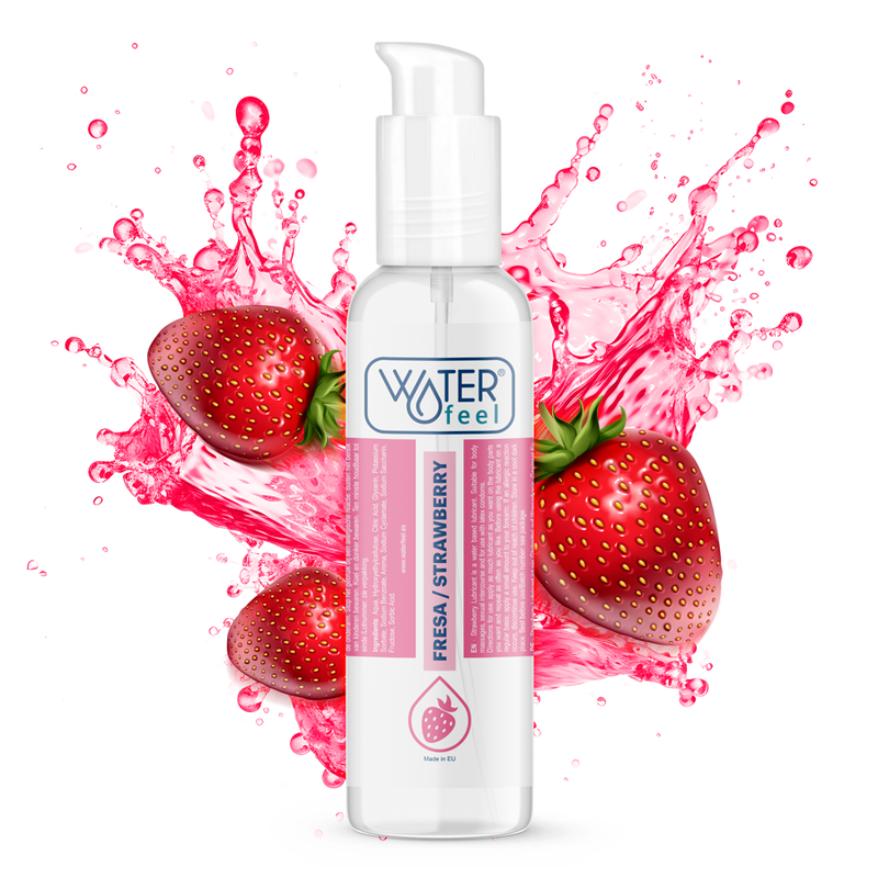Waterfeel - Lubrifiant Gourmand Saveur Fraise à base d’eau - 175 ml