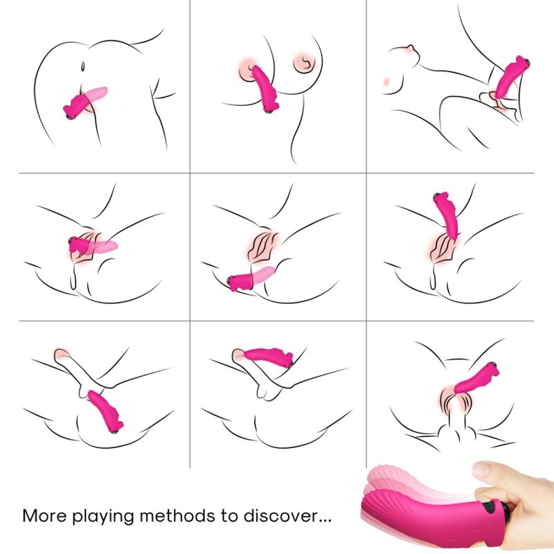 Vibrateur Doigt Aurora Fuchsia - Armony