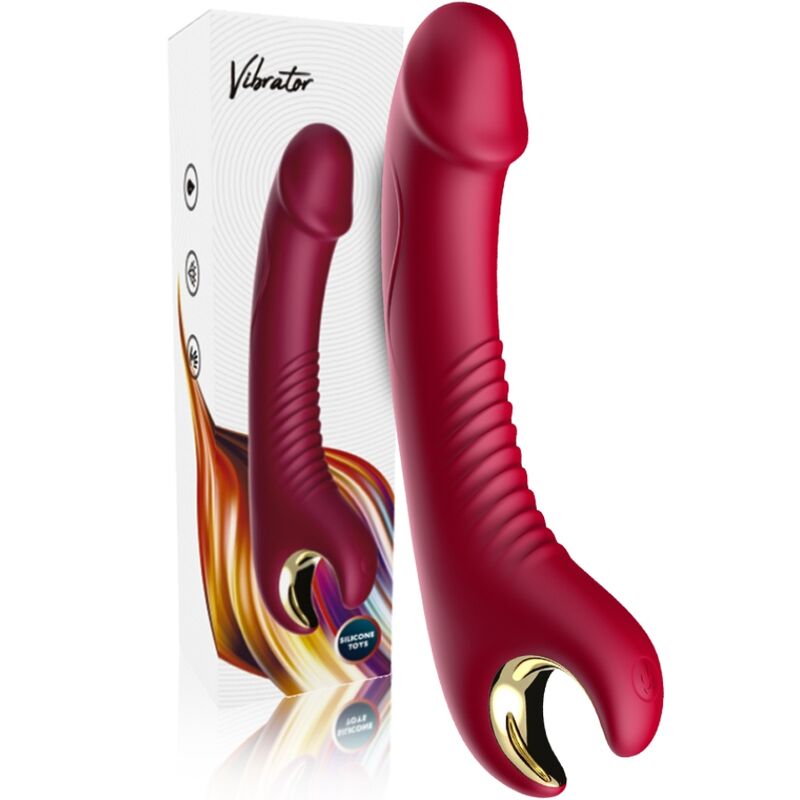 Vibromasseur Rotatif Prince Dildo Rouge - Armony