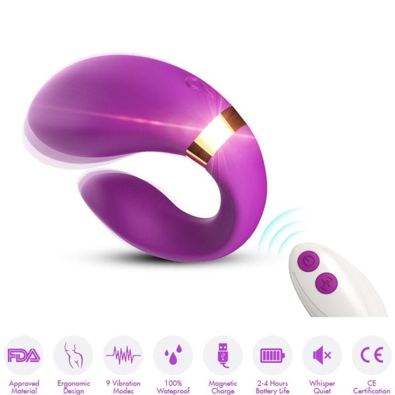Stimulateur Couples Armony Croissant Violet - Armony