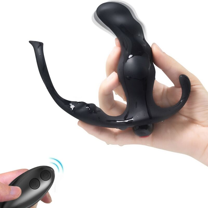 Vibromasseur Anal Knight avec Anneau Pénien Noir - Armony
