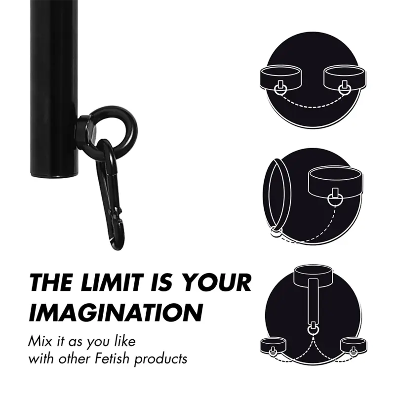 Fetish Submissive – Barre d’Écartement Réglable Bondage pieds & mains