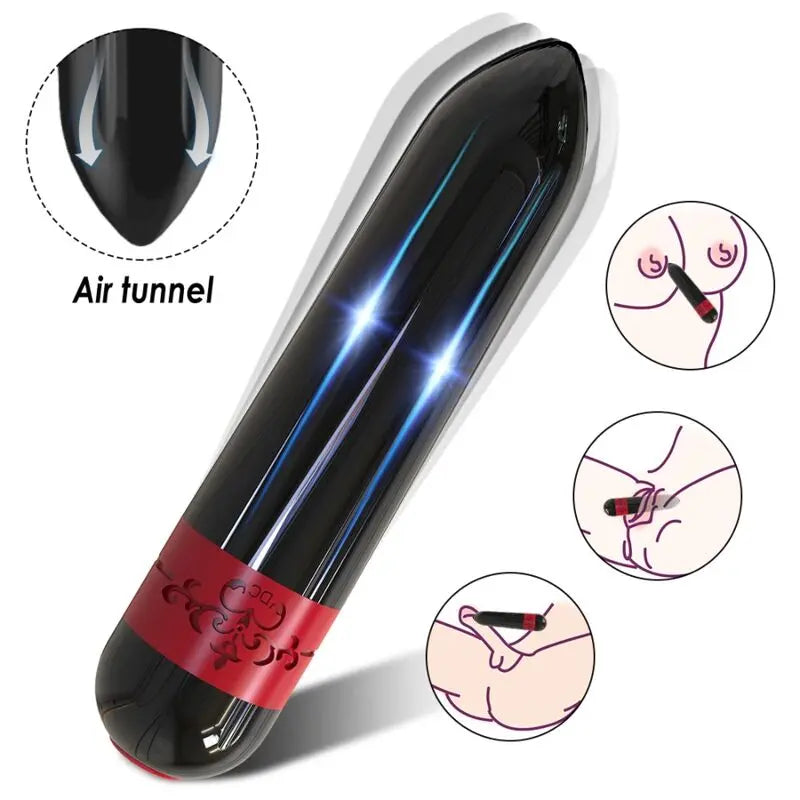 Bullet Vibrateur Rocket Noir avec Télécommande - Armony - Armony