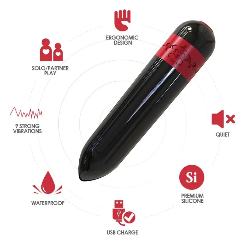 Bullet Vibrateur Rocket Noir avec Télécommande - Armony - Armony