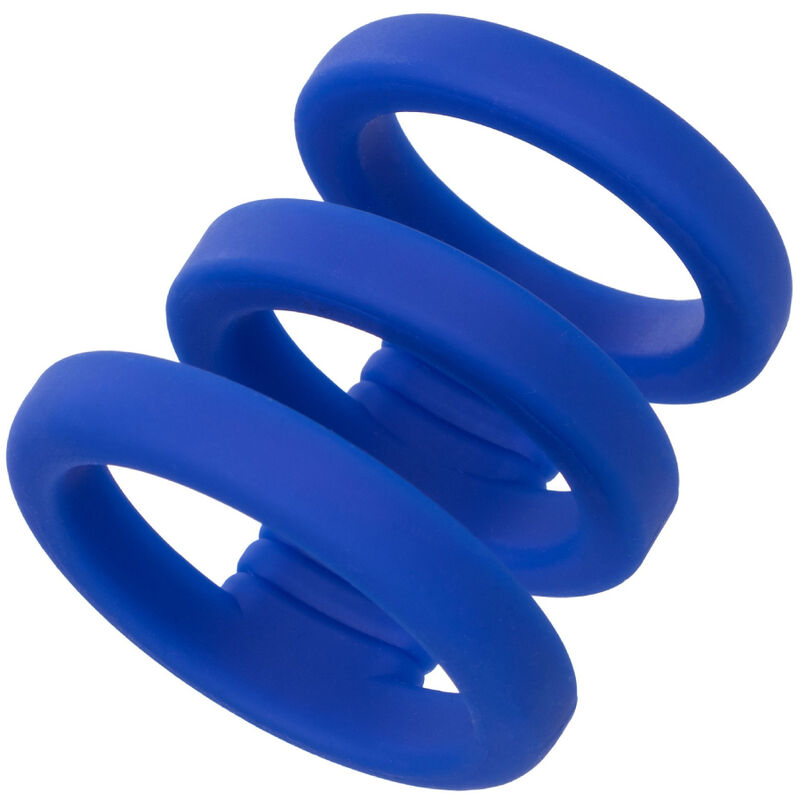 Anneau Pénien Admiral Triple Cage Bleu - CalExotics