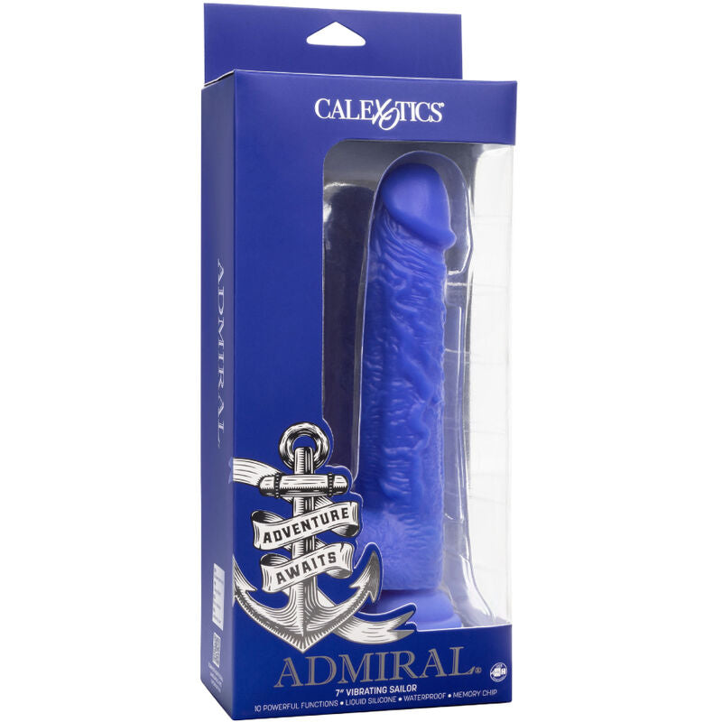 Realistischer Vibrator Admiral Sailor Blau - Calexotics