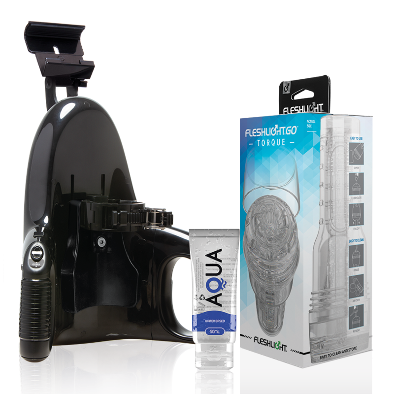 Fleshlight – Pack Masturbateur Automatique + Go Torque Ice + Lubrifiant