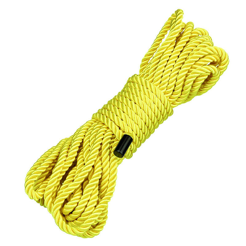 Corde de Bondage Coton Polyester Jaune 10m - CalExotics