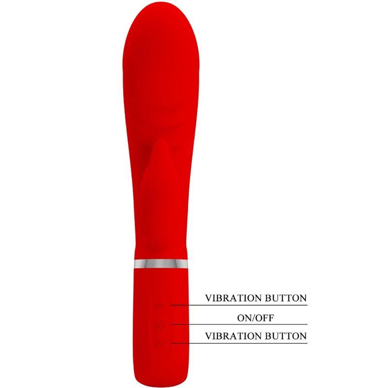 Pretty Love – Vibromasseur Multifonction Point G Prescott Rouge