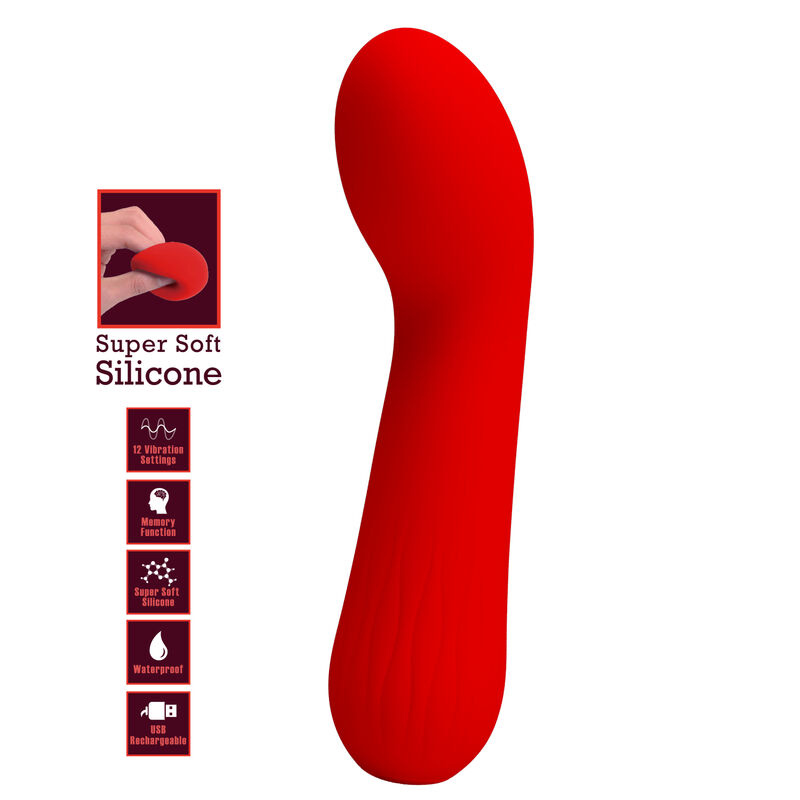 Vibrateur Point G Faun Rouge Rechargeable - Pretty Love - PRETTY LOVE SMART