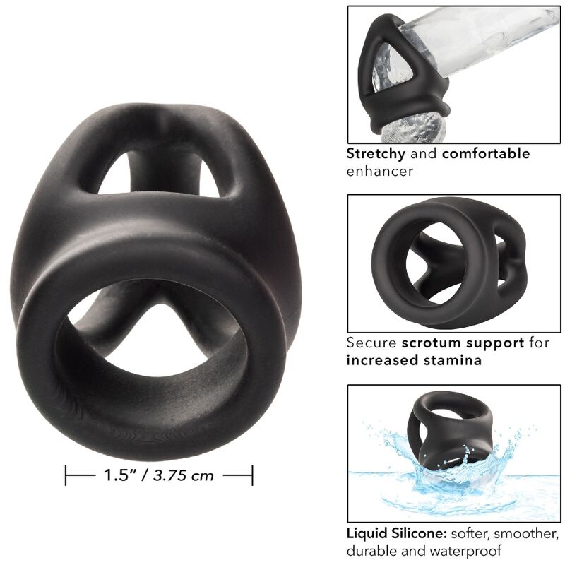 Anneau Pénien Alpha Dual Cage Noir - CalExotics