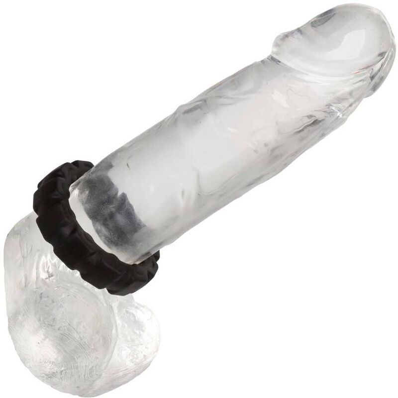 Anneau Pénien Alpha Liquid Silicone Prolong Noir - CalExotics
