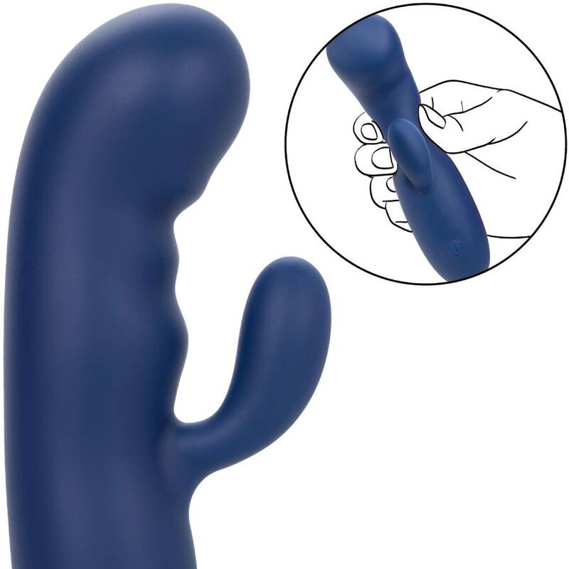 Stimulateur Point G Cashmere Duo Soie Bleu - CalExotics