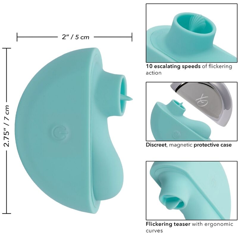 Stimulateur Clitoridien Ovation Rave Vert Aqua - CalExotics