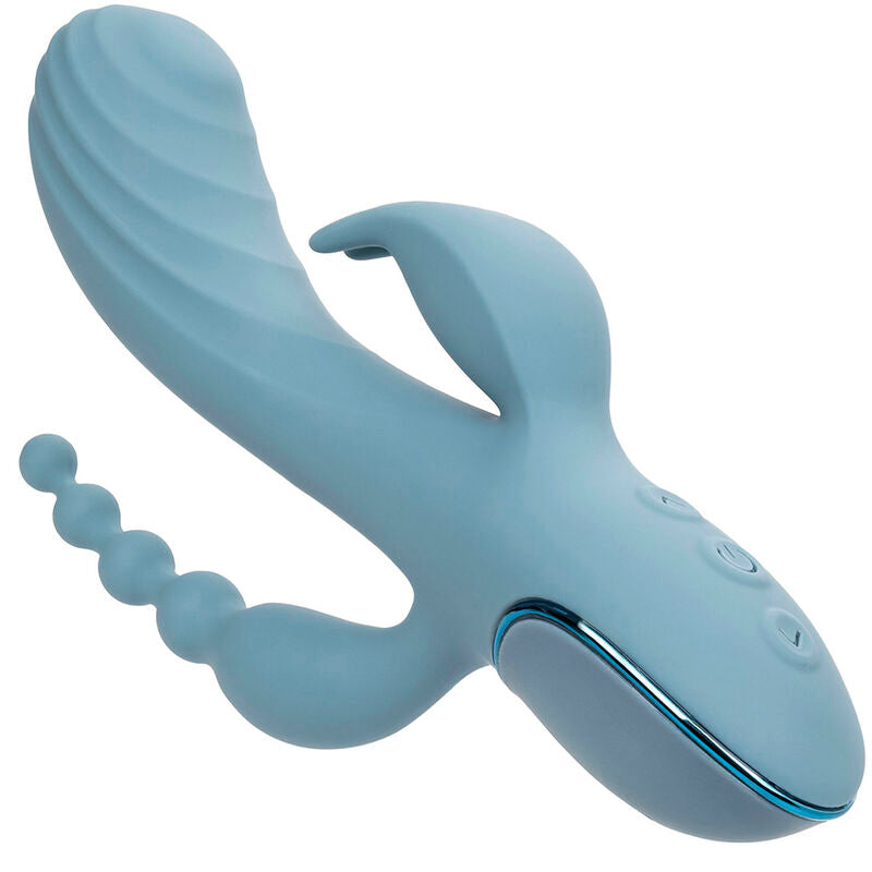 Vibrateur Triple Ecstasy Gris - CalExotics