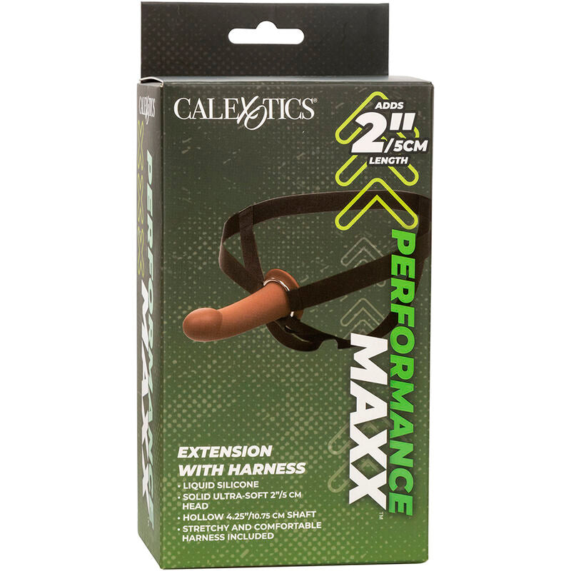 Extension Pénienne Performance Maxx avec Harnais Brun - CalExotics