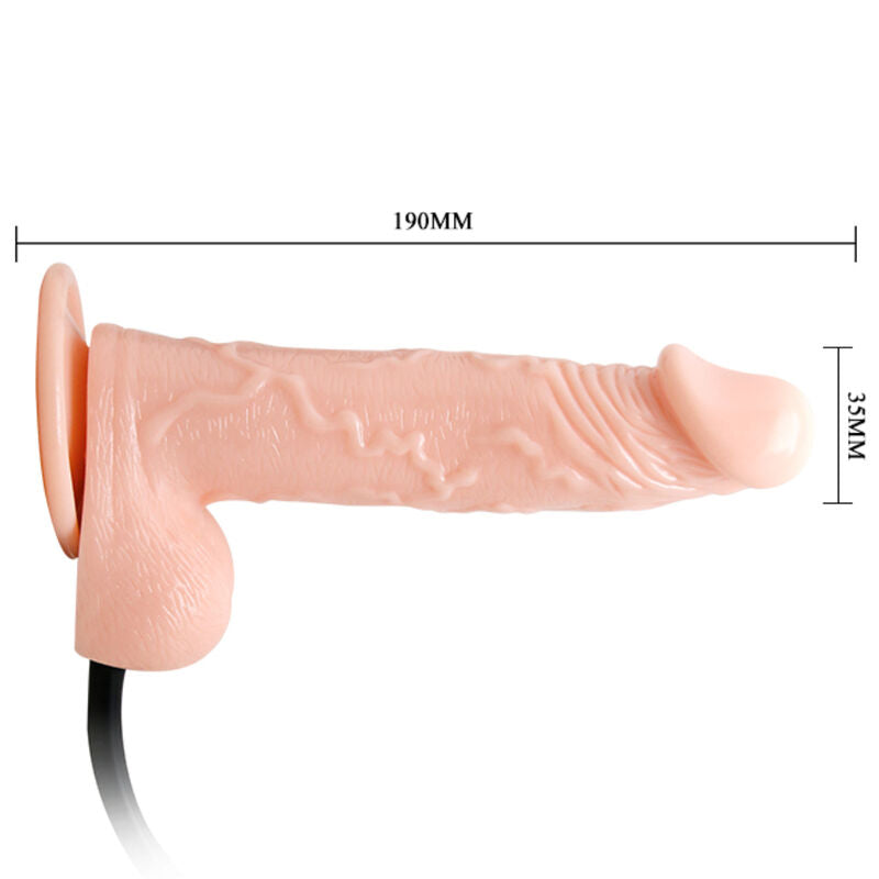 Gode Gonflable Réaliste avec Ventouse 15 cm - Baile