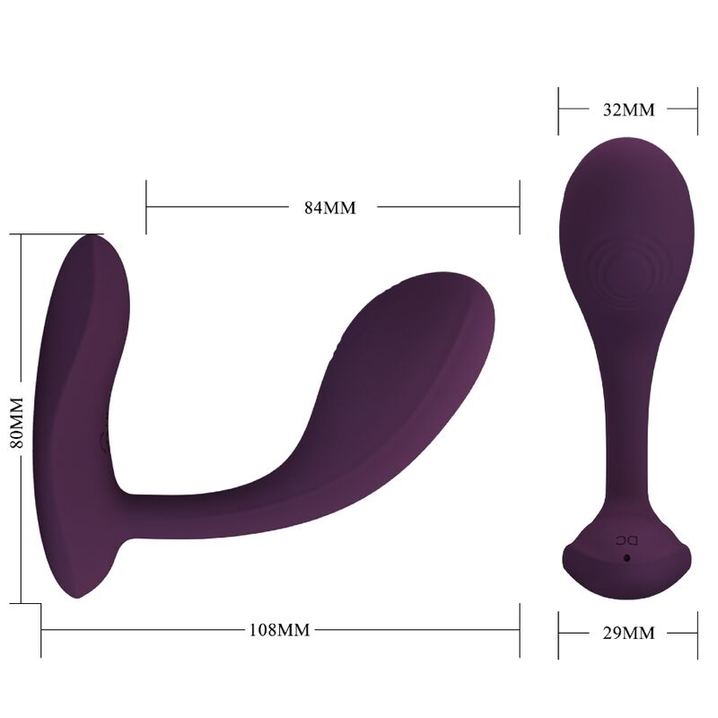 Vibromasseur Point G Baird Connecté Lila - Pretty Love