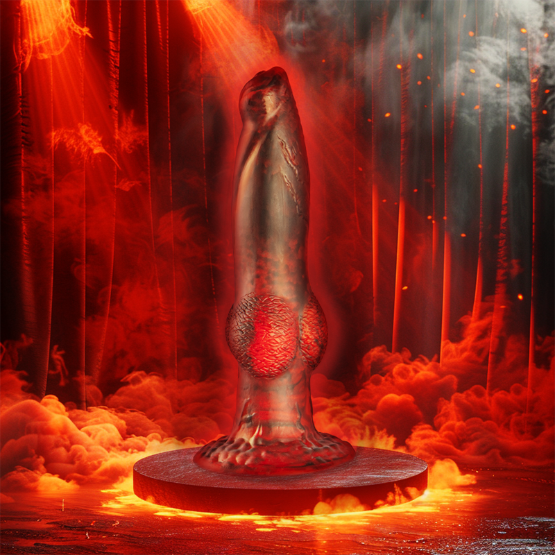 Gode Titan en Flammes, Rechargeable avec Télécommande - Prometheus - Epic