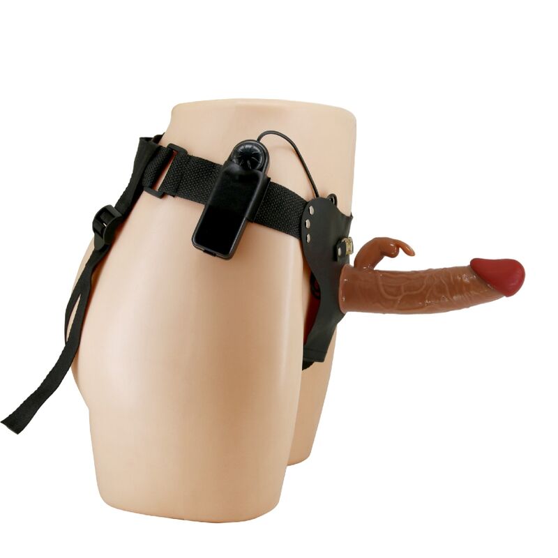 Pretty Love - Gode Ceinture Vibrant Marron / 19 cm