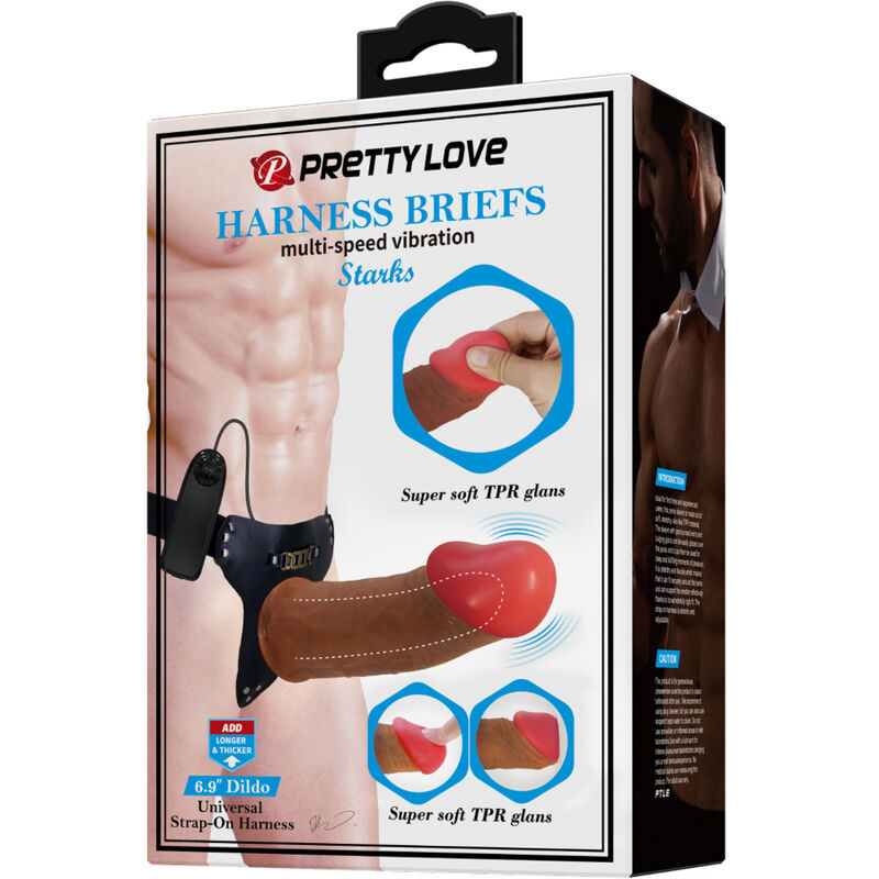 Gode Ceinture Creux Vibrant Marron 17,5cm - Pretty Love