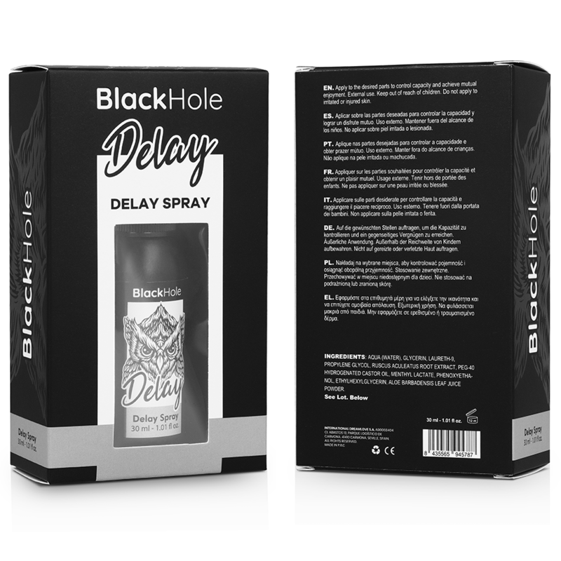 Black Hole - Spray retardateur Homme Delay - 30 ml