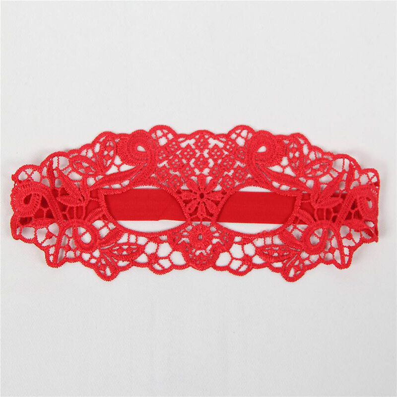 Masque Séduction Dentelle Rouge - Queen Lingerie - QUEEN LINGERIE