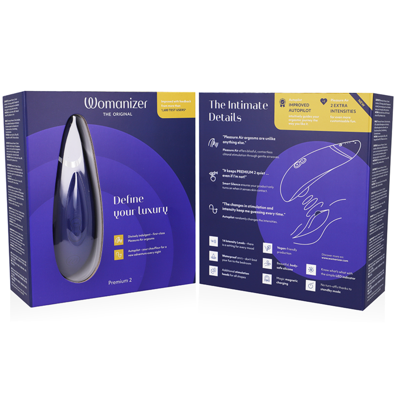 Womanizer - Premium 2 Stimulateur clitoridien | Bleu