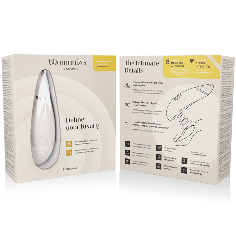 Womanizer - Premium 2 Stimulateur clitoridien | Gris chaud
