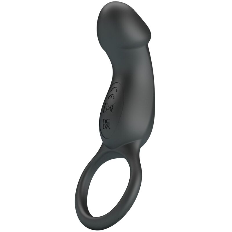 Anneau Vibrant Trae avec Stimulateur Noir - Pretty Love