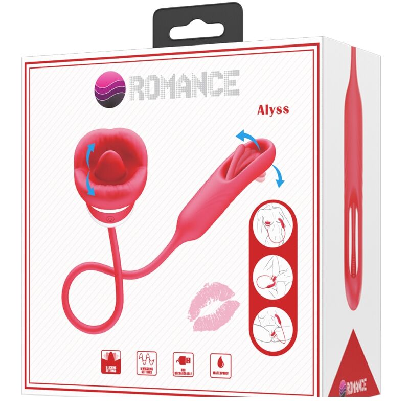 Romance – Vibrateur clitoridien Forme Bouche Alyss - Rouge