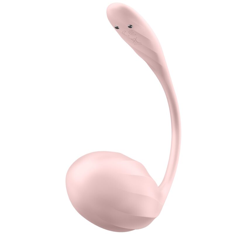 Œuf Vibrant Connecté Ribbed Petal Rose - Satisfyer