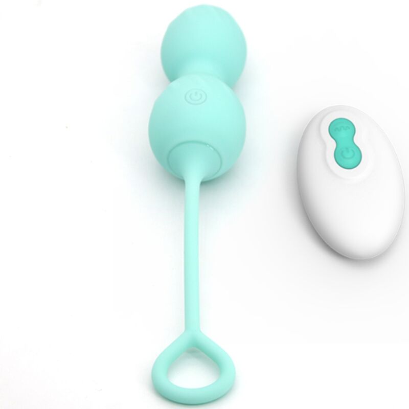 Armony – Boules de Geisha Vibrantes avec Télécommande – Turquoise